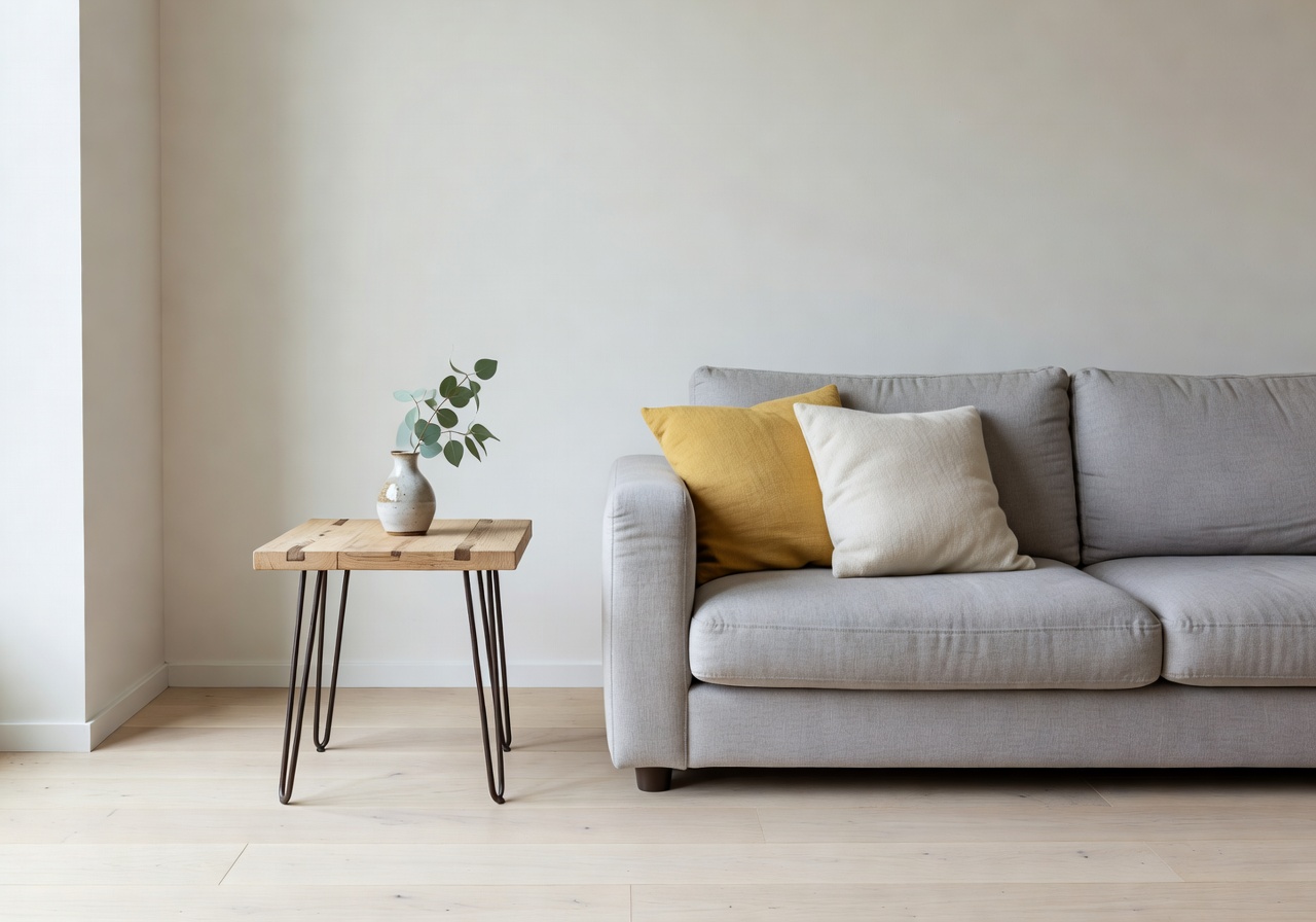 Affordable decor with minimal furniture arrangement