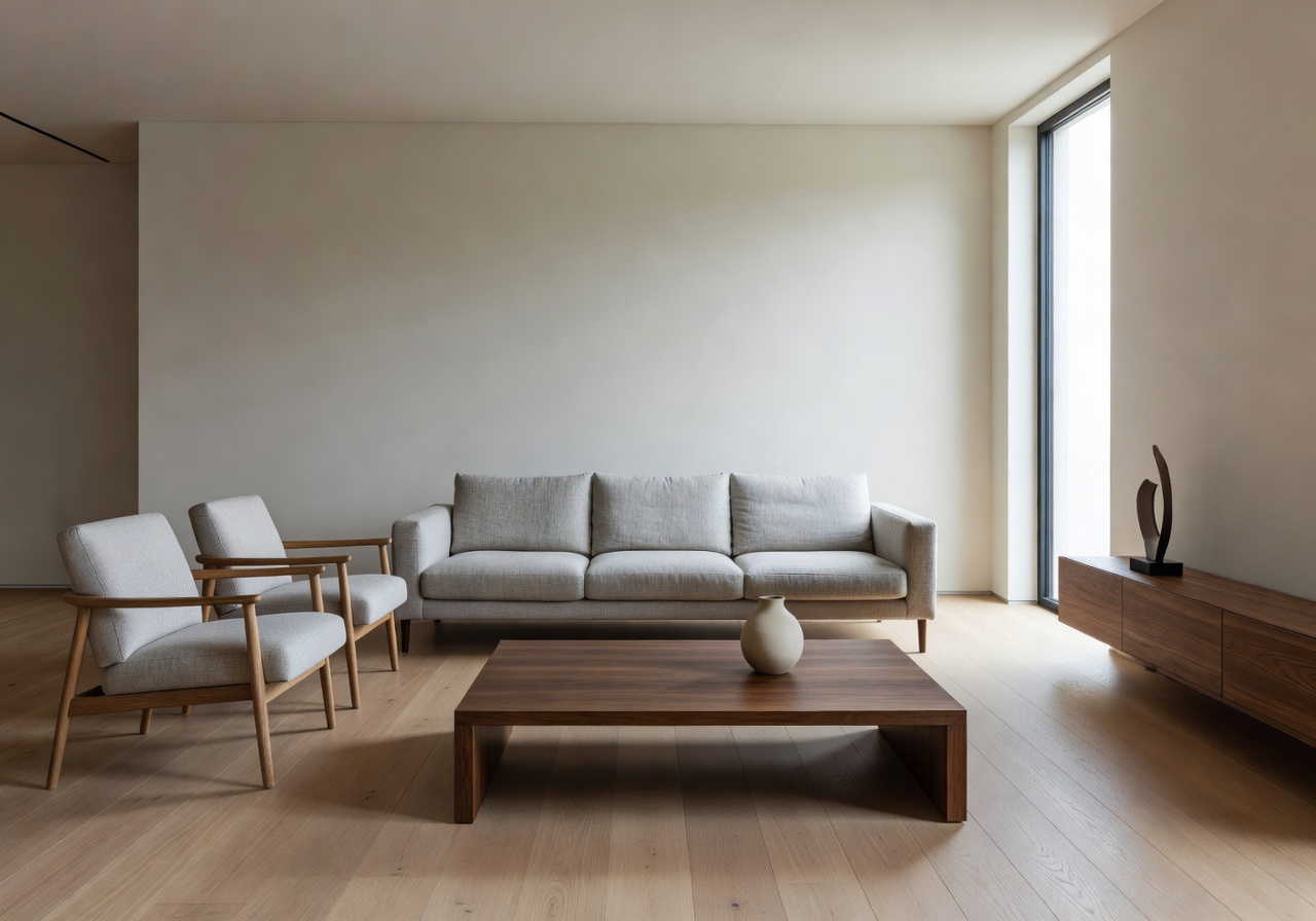 Furniture arrangement in modern living room